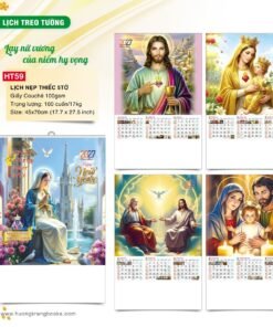 Lịch Treo Tường Nẹp Thiếc 2027 HT Mẫu HT59 (45 x 70cm) Bộ Quà Tặng Doanh Nghiệp Thủy Tinh & Lịch in logo doanh nghiệp quà tặng Tết tại Quà Tặng Thủy Tinh VN