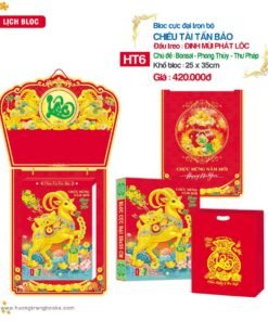 Lịch Bloc Cực Đại 2027 HT Mẫu HT6 (25 x 35cm) Bộ Quà Tặng Doanh Nghiệp Thủy Tinh & Lịch in logo doanh nghiệp quà tặng Tết tại Quà Tặng Thủy Tinh VN