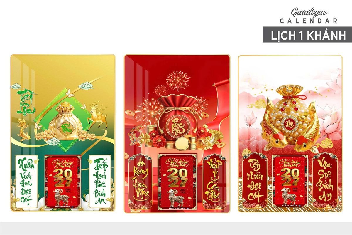 Lịch Gỗ Lamina Cao Cấp 40x60cm 2027 LM406_029 - Quà Tặng Thủy Tinh
