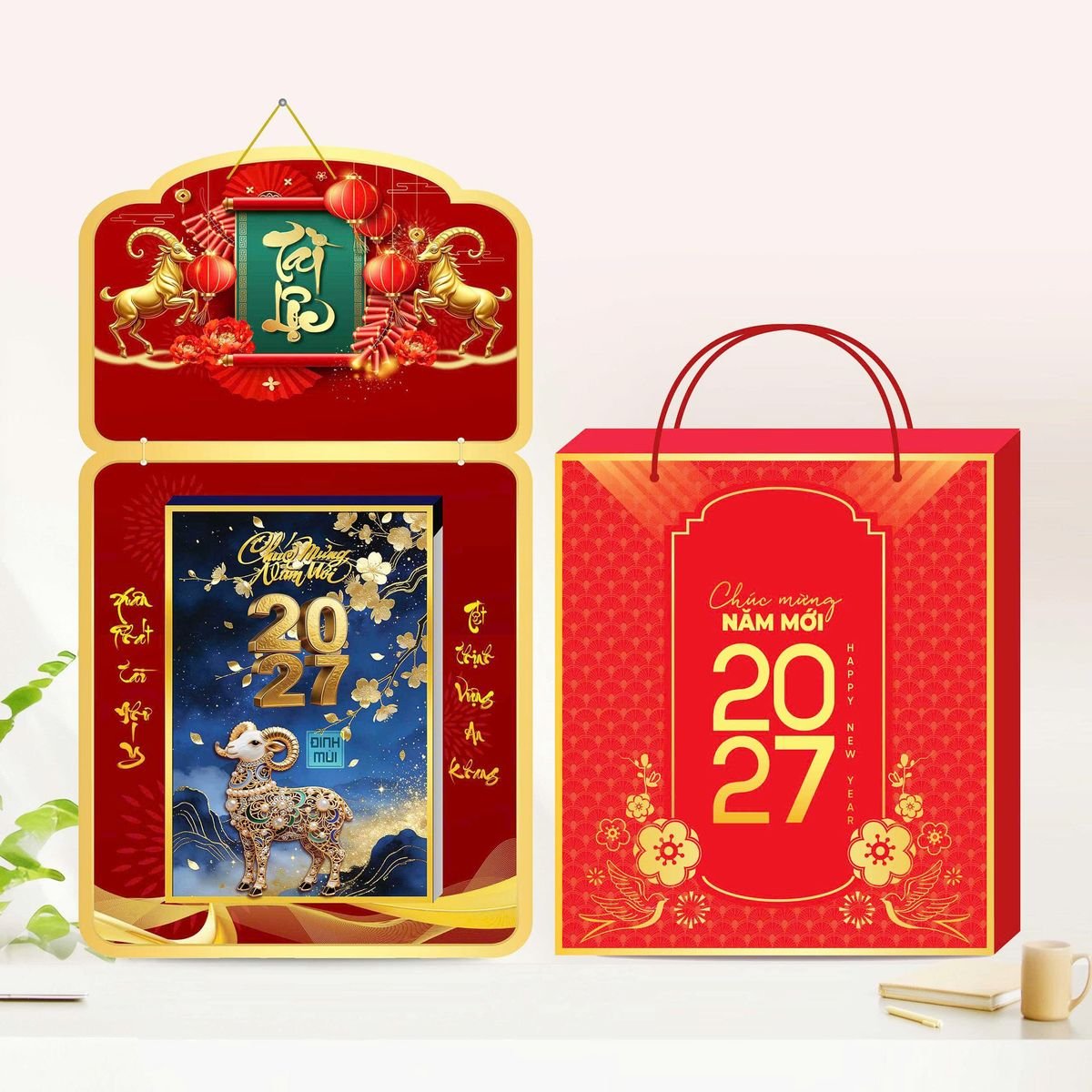 Lịch Gỗ Lamina Cao Cấp 40x60cm 2027 LM406_031 - Quà Tặng Thủy Tinh