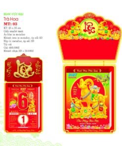 Lịch Bloc Cực Đại 2027 MT Mẫu MT03 (25 x 35cm) Bộ Quà Tặng Doanh Nghiệp Thủy Tinh & Lịch in logo doanh nghiệp quà tặng Tết tại Quà Tặng Thủy Tinh VN