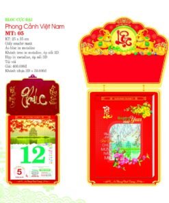 Lịch Bloc Cực Đại 2027 MT Mẫu MT05 (25 x 35cm) Bộ Quà Tặng Doanh Nghiệp Thủy Tinh & Lịch in logo doanh nghiệp quà tặng Tết tại Quà Tặng Thủy Tinh VN