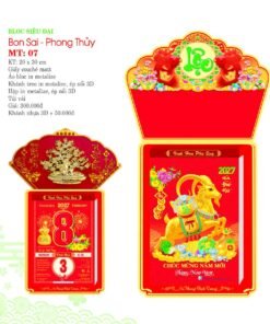 Lịch Bloc Siêu Đại 2027 MT Mẫu MT07 (20 x 30cm) Bộ Quà Tặng Doanh Nghiệp Thủy Tinh & Lịch in logo doanh nghiệp quà tặng Tết tại Quà Tặng Thủy Tinh VN