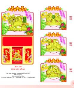 Bìa Lò Xo Dán Bloc 2027 MT Mẫu MT128 (37 x 68cm) Bộ Quà Tặng Doanh Nghiệp Thủy Tinh & Lịch in logo doanh nghiệp quà tặng Tết tại Quà Tặng Thủy Tinh VN