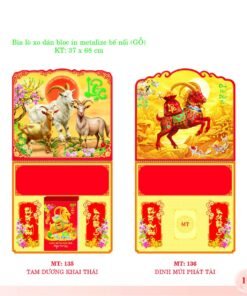 Bìa Lò Xo Dán Bloc 2027 MT Mẫu MT136 (37 x 68cm) Bộ Quà Tặng Doanh Nghiệp Thủy Tinh & Lịch in logo doanh nghiệp quà tặng Tết tại Quà Tặng Thủy Tinh VN