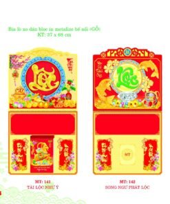 Bìa Lò Xo Dán Bloc 2027 MT Mẫu MT141 (37 x 68cm) Bộ Quà Tặng Doanh Nghiệp Thủy Tinh & Lịch in logo doanh nghiệp quà tặng Tết tại Quà Tặng Thủy Tinh VN