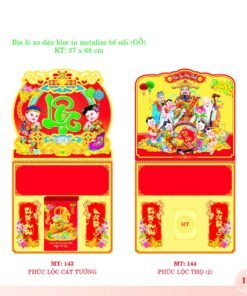 Bìa Lò Xo Dán Bloc 2027 MT Mẫu MT144 (37 x 68cm) Bộ Quà Tặng Doanh Nghiệp Thủy Tinh & Lịch in logo doanh nghiệp quà tặng Tết tại Quà Tặng Thủy Tinh VN