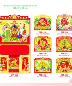 Bìa Lò Xo Dán Bloc 2027 MT Mẫu MT147 (37 x 68cm) Bộ Quà Tặng Doanh Nghiệp Thủy Tinh & Lịch in logo doanh nghiệp quà tặng Tết tại Quà Tặng Thủy Tinh VN