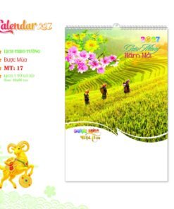 Lịch Treo Tường Lò Xo 2027 MT Mẫu MT17 (40 x 60cm) Bộ Quà Tặng Doanh Nghiệp Thủy Tinh & Lịch in logo doanh nghiệp quà tặng Tết tại Quà Tặng Thủy Tinh VN