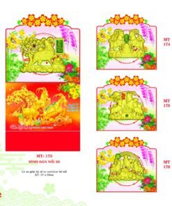 Lịch Treo Tường Lò Xo 2027 MT Mẫu MT174 (37 x 68cm) Bộ Quà Tặng Doanh Nghiệp Thủy Tinh & Lịch in logo doanh nghiệp quà tặng Tết tại Quà Tặng Thủy Tinh VN