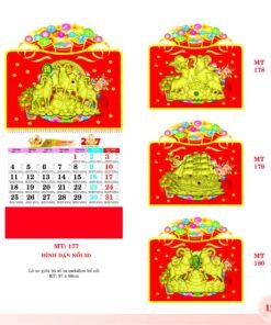 Lịch Treo Tường Lò Xo 2027 MT Mẫu MT177 (37 x 68cm) Bộ Quà Tặng Doanh Nghiệp Thủy Tinh & Lịch in logo doanh nghiệp quà tặng Tết tại Quà Tặng Thủy Tinh VN