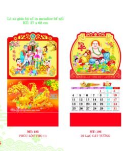 Lịch Treo Tường Lò Xo 2027 MT Mẫu MT185 - Cát Tường Như Ý (37 x 68cm) Bộ Quà Tặng Doanh Nghiệp Thủy Tinh & Lịch in logo doanh nghiệp quà tặng Tết tại Quà Tặng Thủy Tinh VN