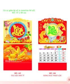 Lịch Treo Tường Lò Xo 2027 MT Mẫu MT187 (37 x 68cm) Bộ Quà Tặng Doanh Nghiệp Thủy Tinh & Lịch in logo doanh nghiệp quà tặng Tết tại Quà Tặng Thủy Tinh VN