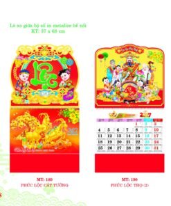 Lịch Treo Tường Lò Xo 2027 MT Mẫu MT189 (37 x 68cm) Bộ Quà Tặng Doanh Nghiệp Thủy Tinh & Lịch in logo doanh nghiệp quà tặng Tết tại Quà Tặng Thủy Tinh VN