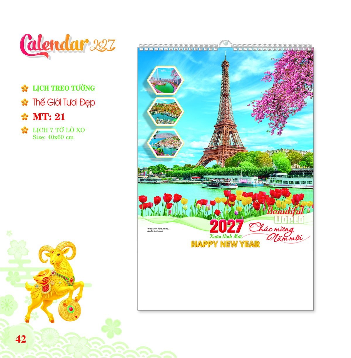Lịch Treo Tường Lò Xo 2027 MT Mẫu MT21 (40 x 60 cm) Bộ Quà Tặng Doanh Nghiệp Thủy Tinh & Lịch Lịch Treo Tường Lò Xo 2027 MT Mẫu MT21 (40 x 60 cm) Bộ Quà Tặng Doanh Nghiệp Thủy Tinh & Lịch in logo doanh nghiệp quà tặng Tết tại Quà Tặng Thủy Tinh VN