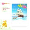 Lịch Treo Tường Lò Xo 2027 MT Mẫu MT23 - Thuận Buồm Xuôi Gió (40 x 60cm) Bộ Quà Tặng Doanh Nghiệp Thủy Tinh & Lịch in logo doanh nghiệp quà tặng Tết tại Quà Tặng Thủy Tinh VN