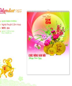 Lịch Treo Tường Lò Xo 2027 MT Mẫu MT24 (40 x 60cm) Bộ Quà Tặng Doanh Nghiệp Thủy Tinh & Lịch in logo doanh nghiệp quà tặng Tết tại Quà Tặng Thủy Tinh VN