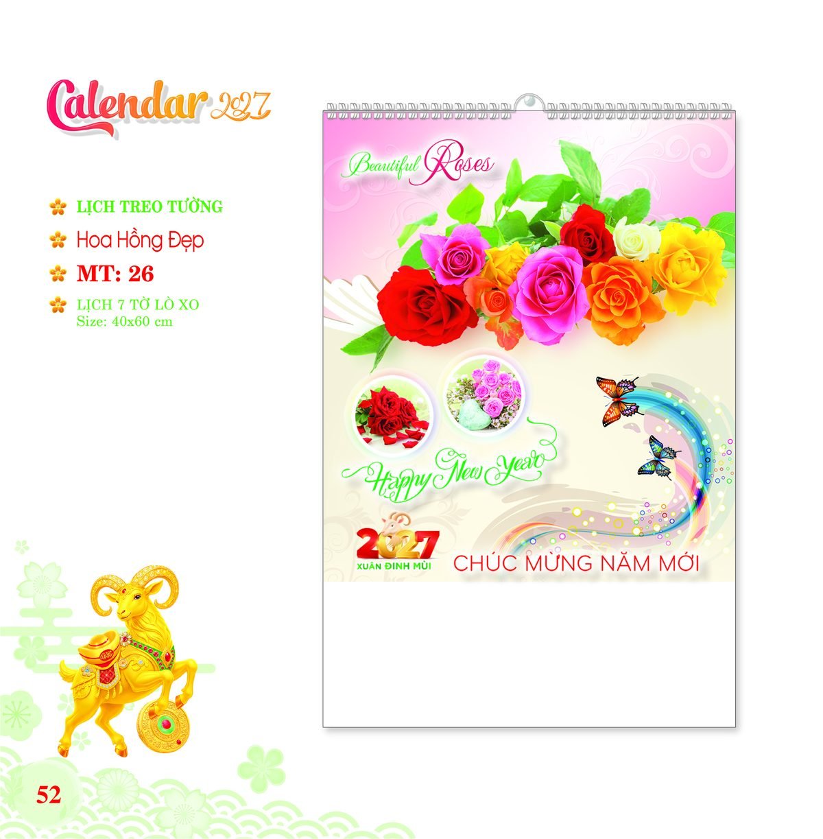 Lịch Treo Tường Lò Xo 2027 MT Mẫu MT26 (40 x 60cm) Bộ Quà Tặng Doanh Nghiệp Thủy Tinh & Lịch Lịch Treo Tường Lò Xo 2027 MT Mẫu MT26 (40 x 60cm) Bộ Quà Tặng Doanh Nghiệp Thủy Tinh & Lịch in logo doanh nghiệp quà tặng Tết tại Quà Tặng Thủy Tinh VN