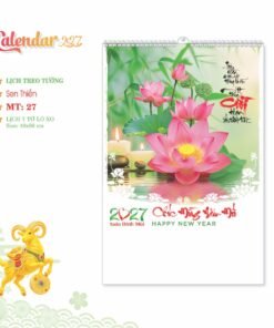 Lịch Treo Tường Lò Xo 2027 MT Mẫu MT271 (40 x 60cm) Bộ Quà Tặng Doanh Nghiệp Thủy Tinh & Lịch in logo doanh nghiệp quà tặng Tết tại Quà Tặng Thủy Tinh VN
