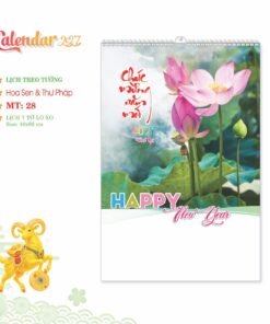 Lịch Treo Tường Lò Xo 2027 MT Mẫu MT28 (40 x 60cm) Bộ Quà Tặng Doanh Nghiệp Thủy Tinh & Lịch in logo doanh nghiệp quà tặng Tết tại Quà Tặng Thủy Tinh VN