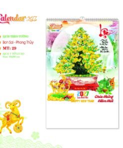 Lịch Treo Tường Lò Xo 2027 MT Mẫu MT29 (40 x 60cm) Bộ Quà Tặng Doanh Nghiệp Thủy Tinh & Lịch in logo doanh nghiệp quà tặng Tết tại Quà Tặng Thủy Tinh VN