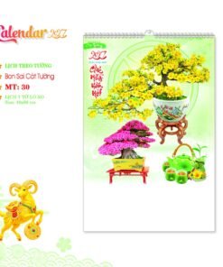 Lịch Treo Tường Lò Xo 2027 MT Mẫu MT30 (40 x 60cm) Bộ Quà Tặng Doanh Nghiệp Thủy Tinh & Lịch in logo doanh nghiệp quà tặng Tết tại Quà Tặng Thủy Tinh VN