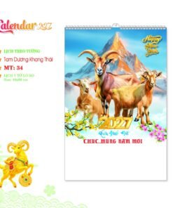 Lịch Treo Tường Lò Xo 2027 MT Mẫu MT34 (40 x 60cm) Bộ Quà Tặng Doanh Nghiệp Thủy Tinh & Lịch in logo doanh nghiệp quà tặng Tết tại Quà Tặng Thủy Tinh VN