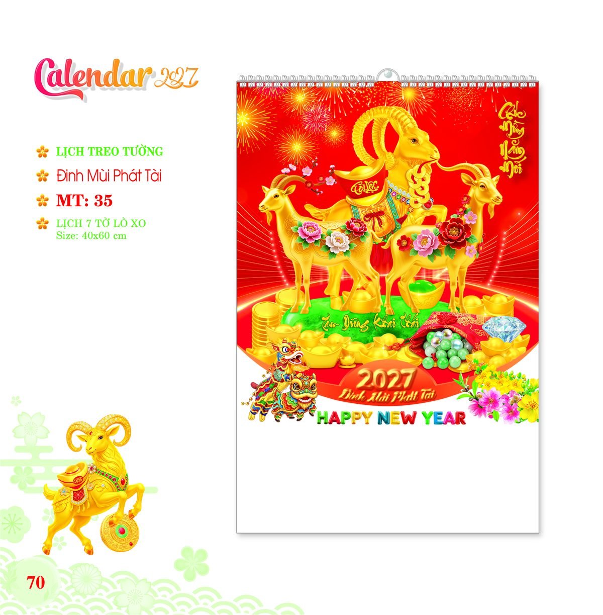 Lịch Treo Tường Lò Xo 2027 MT Mẫu MT35 (40 x 60cm) Bộ Quà Tặng Doanh Nghiệp Thủy Tinh & Lịch Lịch Treo Tường Lò Xo 2027 MT Mẫu MT35 (40 x 60cm) Bộ Quà Tặng Doanh Nghiệp Thủy Tinh & Lịch in logo doanh nghiệp quà tặng Tết tại Quà Tặng Thủy Tinh VN