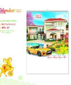 Lịch Treo Tường Lò Xo 2027 MT Mẫu MT37 (40 x 60cm) Bộ Quà Tặng Doanh Nghiệp Thủy Tinh & Lịch in logo doanh nghiệp quà tặng Tết tại Quà Tặng Thủy Tinh VN