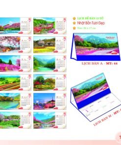 Lịch Để Bàn 2027 MT Mẫu MT45 (24 x 17cm) Bộ Quà Tặng Doanh Nghiệp Thủy Tinh & Lịch in logo doanh nghiệp quà tặng Tết tại Quà Tặng Thủy Tinh VN