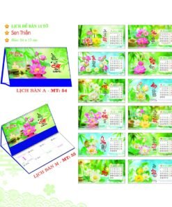 Lịch Để Bàn 2027 MT Mẫu MT55 (24 x 17cm) Bộ Quà Tặng Doanh Nghiệp Thủy Tinh & Lịch in logo doanh nghiệp quà tặng Tết tại Quà Tặng Thủy Tinh VN