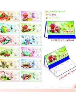 Lịch Để Bàn 2027 MT Mẫu MT57 (24 x 17cm) Bộ Quà Tặng Doanh Nghiệp Thủy Tinh & Lịch in logo doanh nghiệp quà tặng Tết tại Quà Tặng Thủy Tinh VN