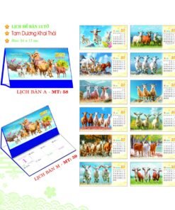 Lịch Để Bàn 2027 MT Mẫu MT59 (24 x 17cm) Bộ Quà Tặng Doanh Nghiệp Thủy Tinh & Lịch in logo doanh nghiệp quà tặng Tết tại Quà Tặng Thủy Tinh VN