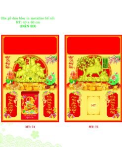 Bìa Lò Xo Dán Bloc 2027 MT Mẫu MT74 (40 x 60cm) Bộ Quà Tặng Doanh Nghiệp Thủy Tinh & Lịch in logo doanh nghiệp quà tặng Tết tại Quà Tặng Thủy Tinh VN