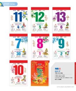 Lịch Bloc 2027 NB Mẫu NB11 (13 x 19cm) Bộ Quà Tặng Doanh Nghiệp Thủy Tinh & Lịch in logo doanh nghiệp quà tặng Tết tại Quà Tặng Thủy Tinh VN