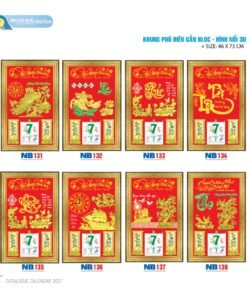 Lịch Bloc 2027 NB Mẫu NB131 (46 x 73cm) Bộ Quà Tặng Doanh Nghiệp Thủy Tinh & Lịch in logo doanh nghiệp quà tặng Tết tại Quà Tặng Thủy Tinh VN