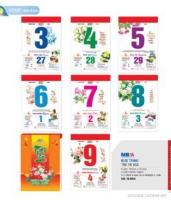 Lịch Bloc 2027 NB Mẫu NB14 (29 x 41 cm) Bộ Quà Tặng Doanh Nghiệp Thủy Tinh & Lịch in logo doanh nghiệp quà tặng Tết tại Quà Tặng Thủy Tinh VN