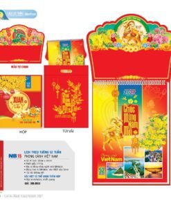 Lịch 52 Tuần 2027 NB Mẫu NB15 (30 x 41cm) Bộ Quà Tặng Doanh Nghiệp Thủy Tinh & Lịch in logo doanh nghiệp quà tặng Tết tại Quà Tặng Thủy Tinh VN
