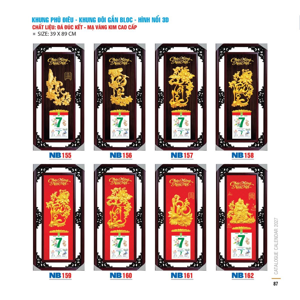Lịch Bloc 2027 NB Mẫu NB162 (39 x 89 cm) Bộ Quà Tặng Doanh Nghiệp Thủy Tinh & Lịch Lịch Bloc 2027 NB Mẫu NB162 (39 x 89 cm) Bộ Quà Tặng Doanh Nghiệp Thủy Tinh & Lịch in logo doanh nghiệp quà tặng Tết tại Quà Tặng Thủy Tinh VN