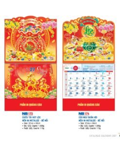 Lịch Bìa Treo 2027 NB Mẫu NB174 (29 x 41 cm) Bộ Quà Tặng Doanh Nghiệp Thủy Tinh & Lịch in logo doanh nghiệp quà tặng Tết tại Quà Tặng Thủy Tinh VN