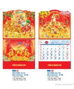 Lịch Bìa Treo 2027 NB Mẫu NB181 (29 x 41 cm) Bộ Quà Tặng Doanh Nghiệp Thủy Tinh & Lịch in logo doanh nghiệp quà tặng Tết tại Quà Tặng Thủy Tinh VN