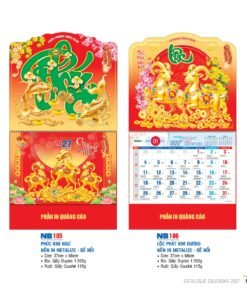 Lịch Bìa Treo 2027 NB Mẫu NB185 (29 x 41 cm) Bộ Quà Tặng Doanh Nghiệp Thủy Tinh & Lịch in logo doanh nghiệp quà tặng Tết tại Quà Tặng Thủy Tinh VN