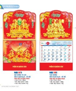 Lịch Treo Tường Lò Xo 2027 NB Mẫu NB188D (37 x 68cm) Bộ Quà Tặng Doanh Nghiệp Thủy Tinh & Lịch in logo doanh nghiệp quà tặng Tết tại Quà Tặng Thủy Tinh VN