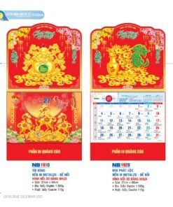 Lịch Treo Tường Lò Xo 2027 NB Mẫu NB191D (37 x 68cm) Bộ Quà Tặng Doanh Nghiệp Thủy Tinh & Lịch in logo doanh nghiệp quà tặng Tết tại Quà Tặng Thủy Tinh VN