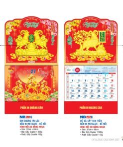 Lịch Bìa Treo 2027 NB Mẫu NB202C (29 x 41 cm) Bộ Quà Tặng Doanh Nghiệp Thủy Tinh & Lịch in logo doanh nghiệp quà tặng Tết tại Quà Tặng Thủy Tinh VN