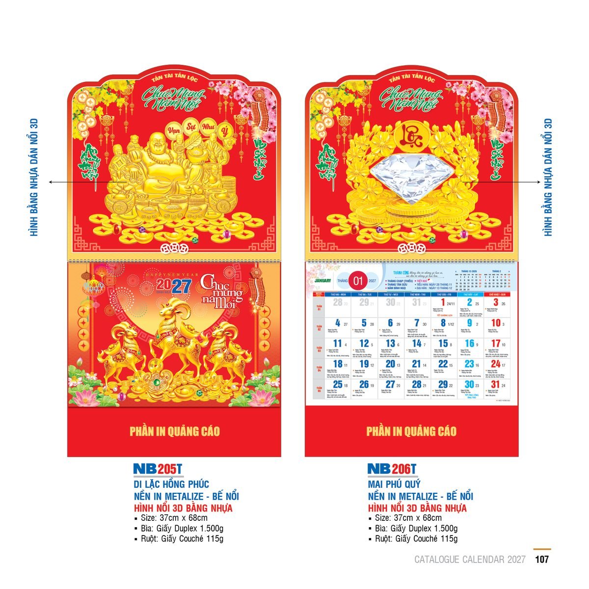 Lịch Bìa Treo 2027 NB Mẫu NB205T (29 x 41 cm) Bộ Quà Tặng Doanh Nghiệp Thủy Tinh & Lịch Lịch Bìa Treo 2027 NB Mẫu NB205T (29 x 41 cm) Bộ Quà Tặng Doanh Nghiệp Thủy Tinh & Lịch in logo doanh nghiệp quà tặng Tết tại Quà Tặng Thủy Tinh VN