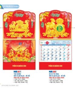 Lịch Treo Tường Lò Xo 2027 NB Mẫu NB208T (37 x 68cm) Bộ Quà Tặng Doanh Nghiệp Thủy Tinh & Lịch in logo doanh nghiệp quà tặng Tết tại Quà Tặng Thủy Tinh VN