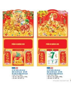 Lịch Treo Tường Lò Xo 2027 NB Mẫu NB223 (40 x 60 cm) Bộ Quà Tặng Doanh Nghiệp Thủy Tinh & Lịch in logo doanh nghiệp quà tặng Tết tại Quà Tặng Thủy Tinh VN