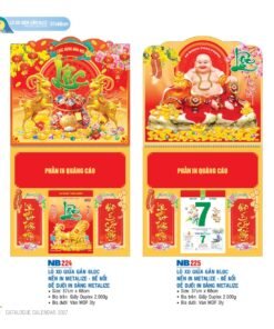 Lịch Treo Tường Lò Xo 2027 NB Mẫu NB224 (37 x 68cm) Bộ Quà Tặng Doanh Nghiệp Thủy Tinh & Lịch in logo doanh nghiệp quà tặng Tết tại Quà Tặng Thủy Tinh VN