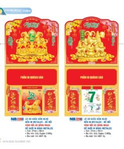 Lịch Treo Tường Lò Xo 2027 NB Mẫu NB228D (37 x 68cm) Bộ Quà Tặng Doanh Nghiệp Thủy Tinh & Lịch in logo doanh nghiệp quà tặng Tết tại Quà Tặng Thủy Tinh VN